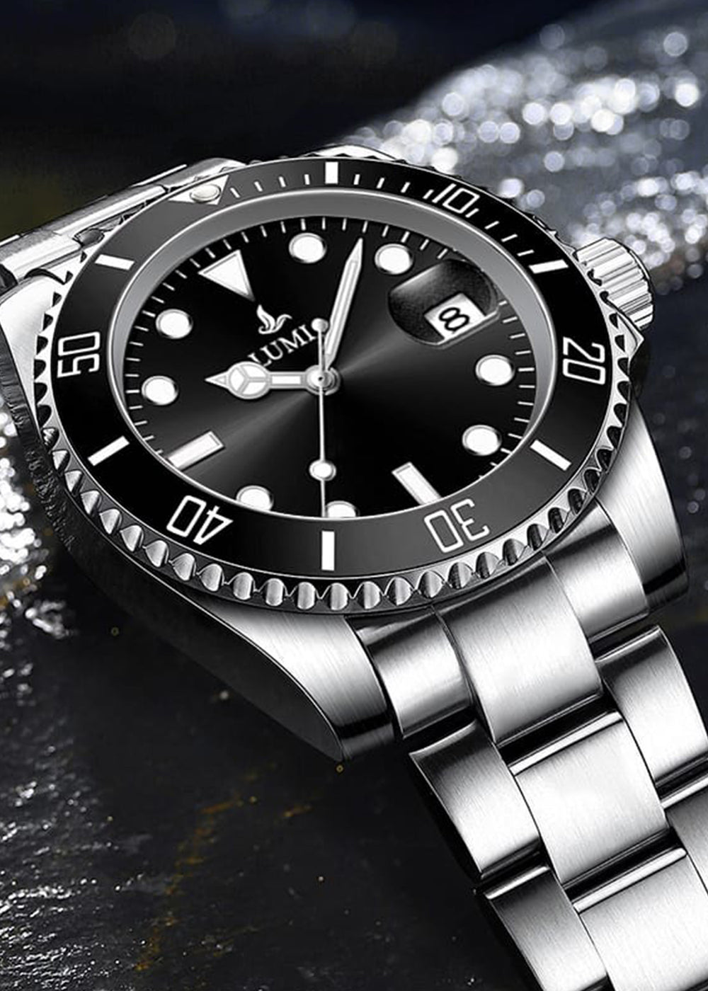 Black & Silver – Premium Automatic Timepiece