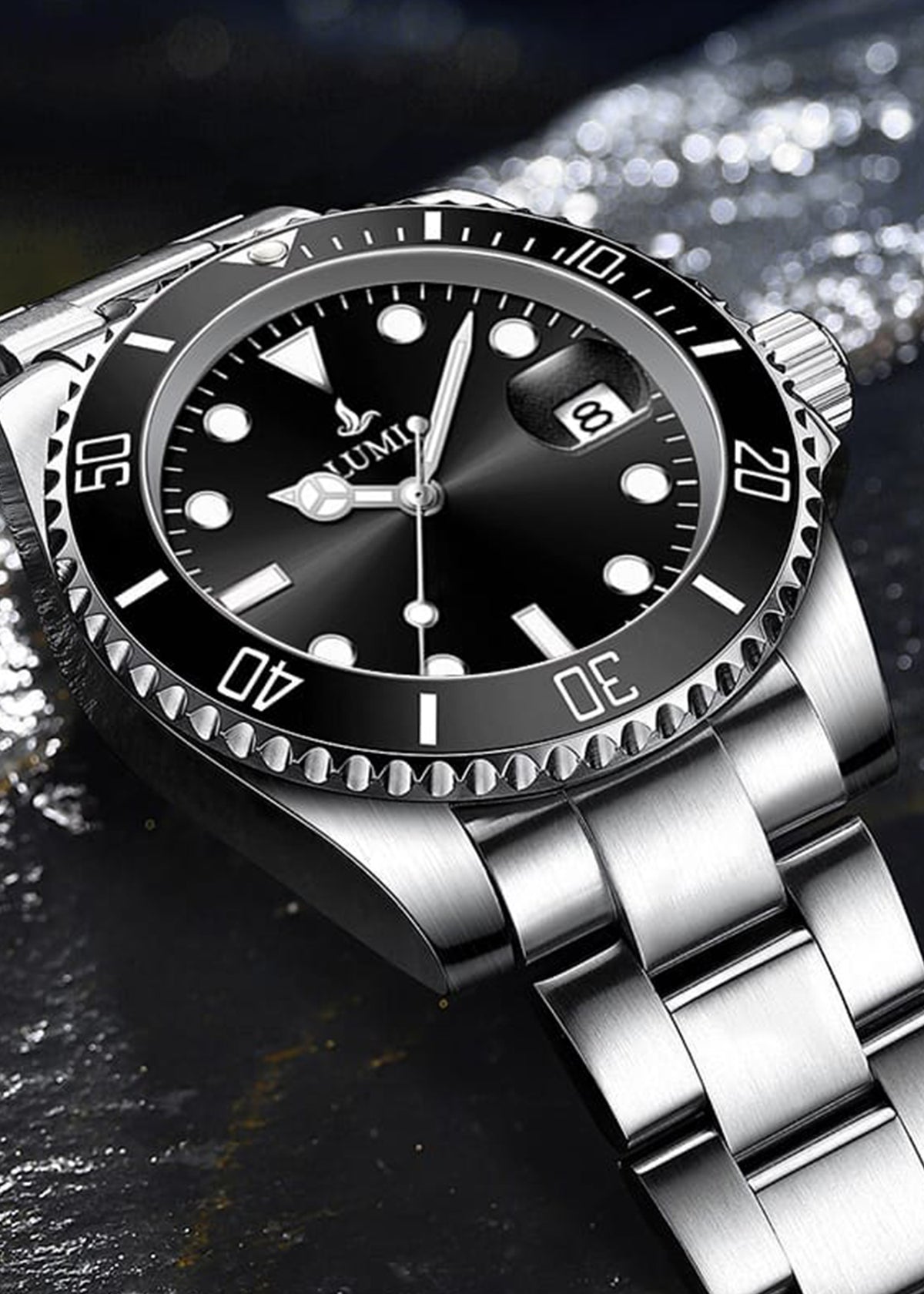 Black & Silver – Premium Automatic Timepiece