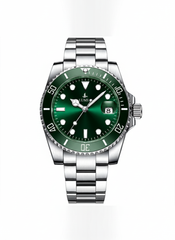 Silver & Green – Premium Automatic Timepiece
